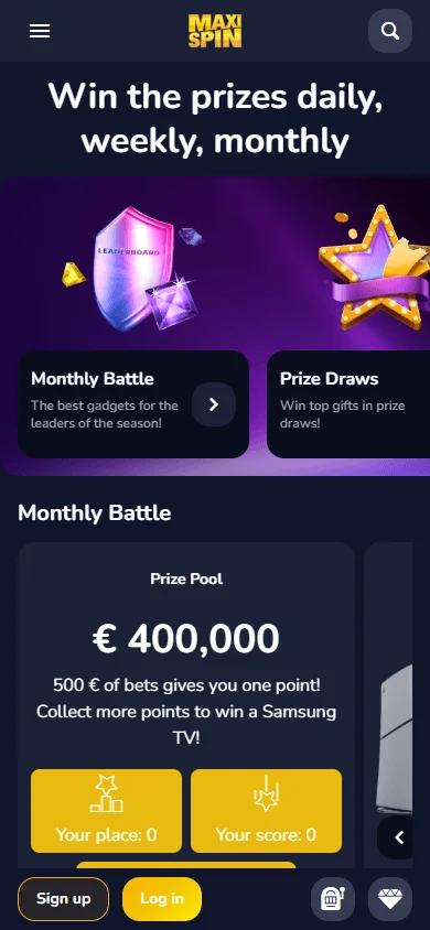 Maxispin Casino mobile promotions